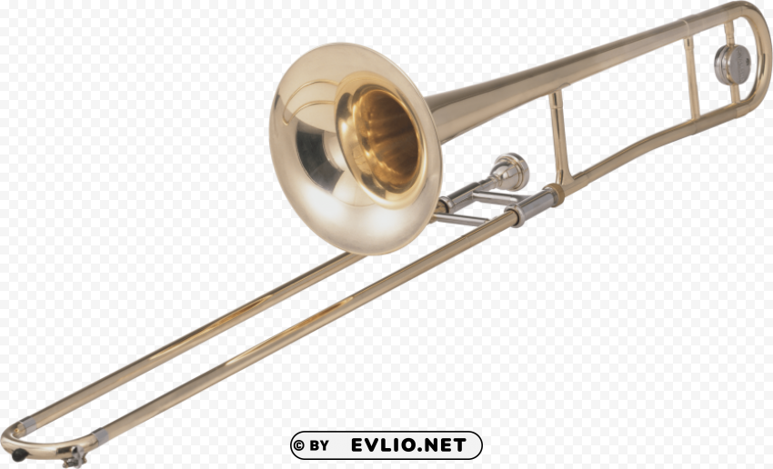 trombone Isolated Graphic with Transparent Background PNG