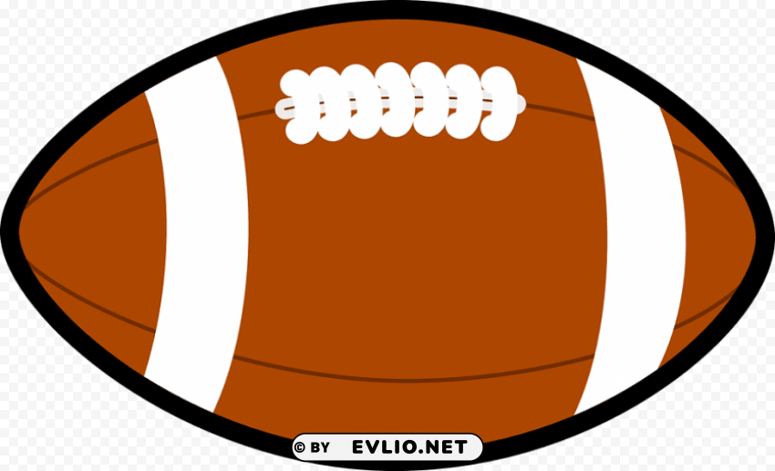 american football ball clipart Isolated Element with Transparent PNG Background