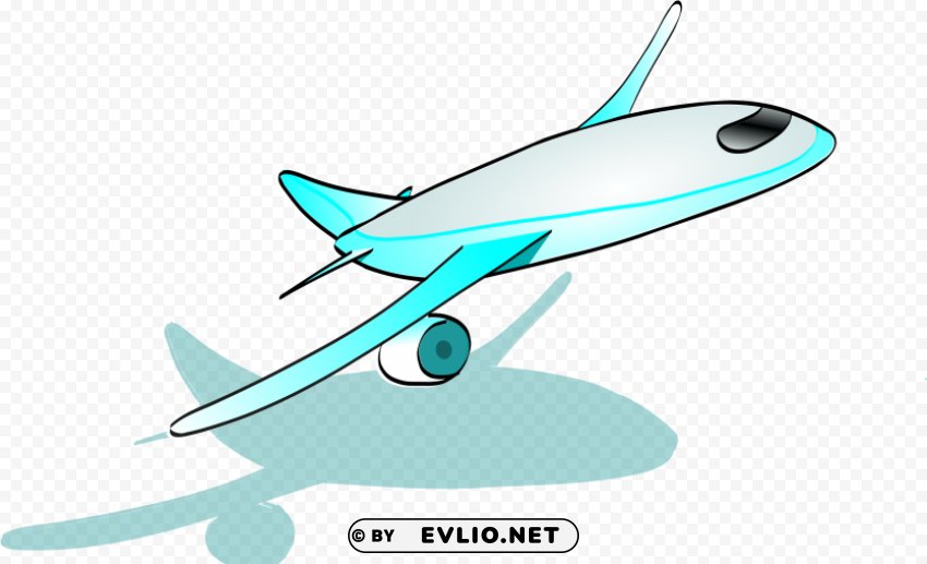 cartoon plane taking off Free PNG