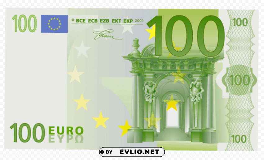 100 Euro PNG For Business Use
