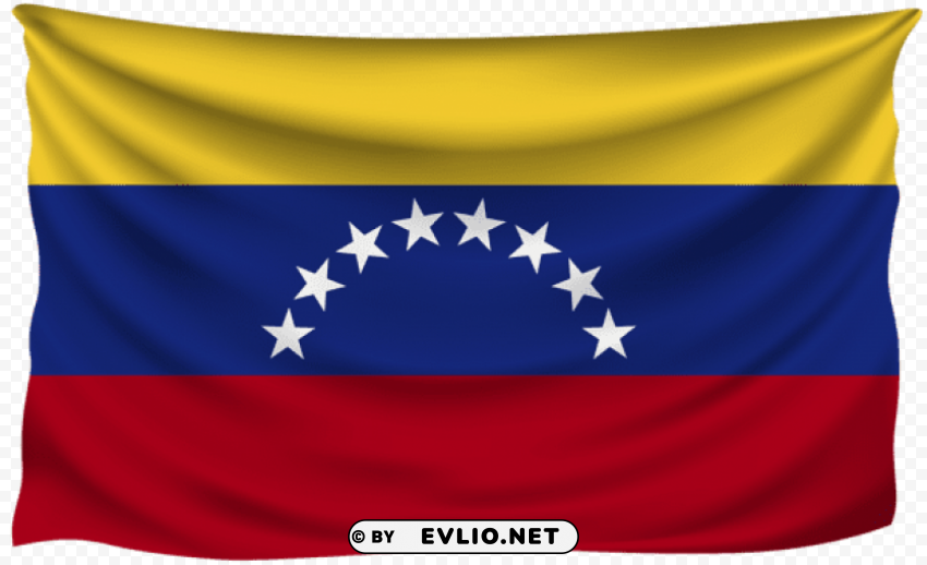 venezuela wrinkled flag PNG Image Isolated with HighQuality Clarity