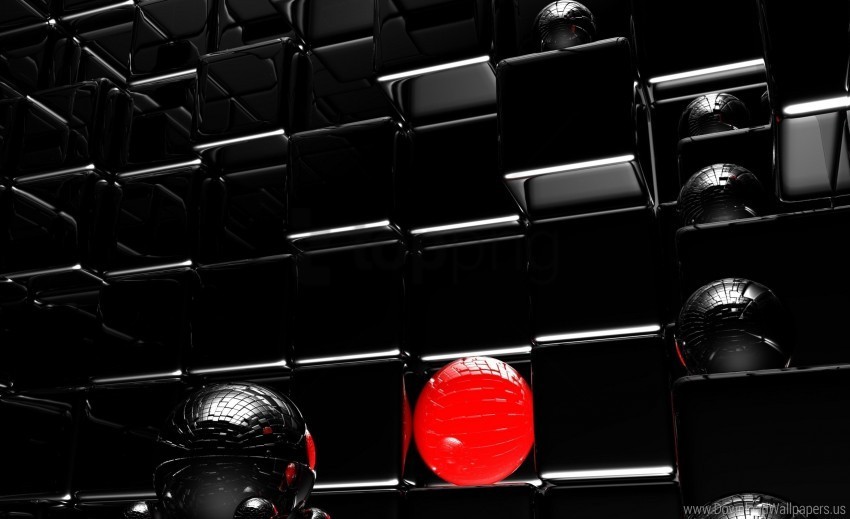 Balls Cubes Light Plastic Shadow Shape Wallpaper PNG Images With Alpha Transparency Free