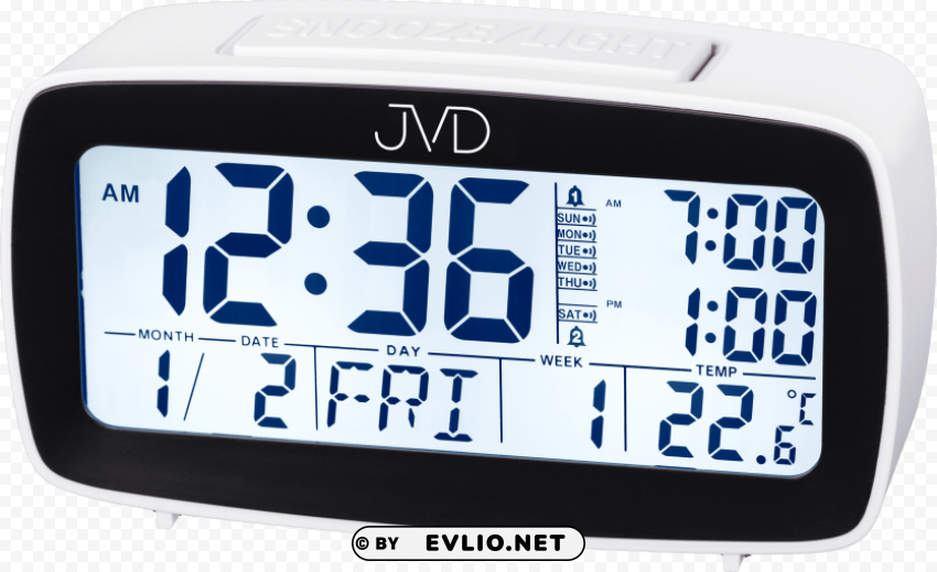budzik jvd sb822 alarmy termometr sensor light Isolated Design Element in HighQuality PNG