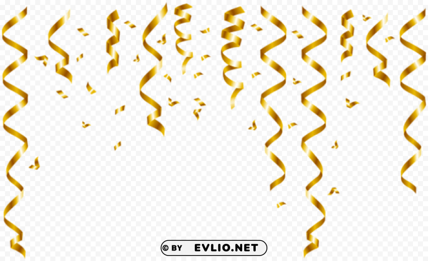 confetti gold PNG transparent photos library