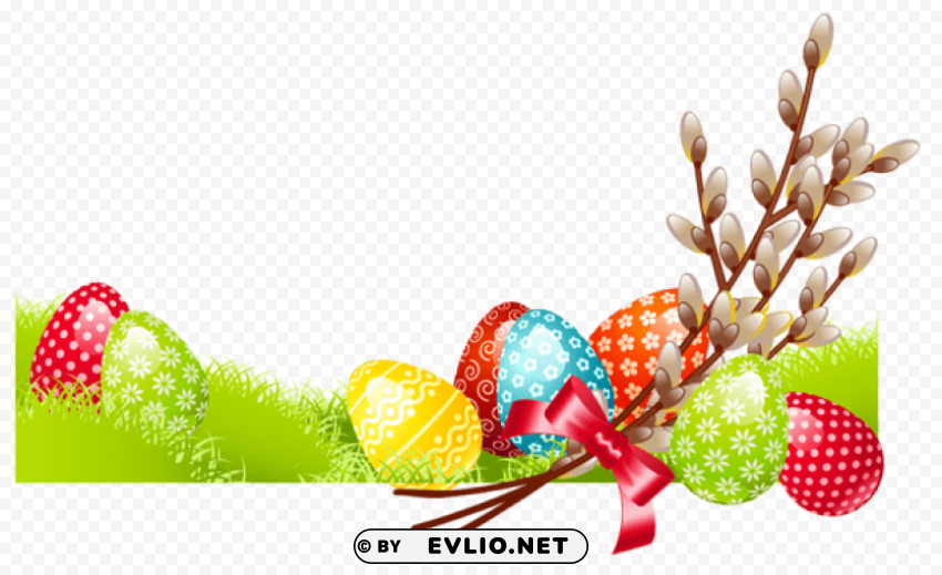 easter deco with eggspicture Free PNG images with transparency collection