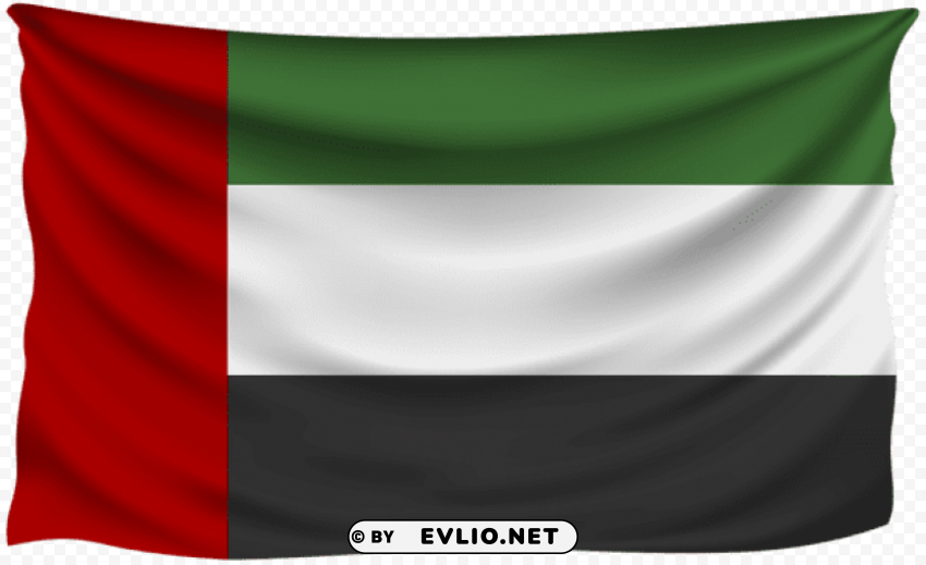 united arab emirates wrinkled flag PNG images with clear background