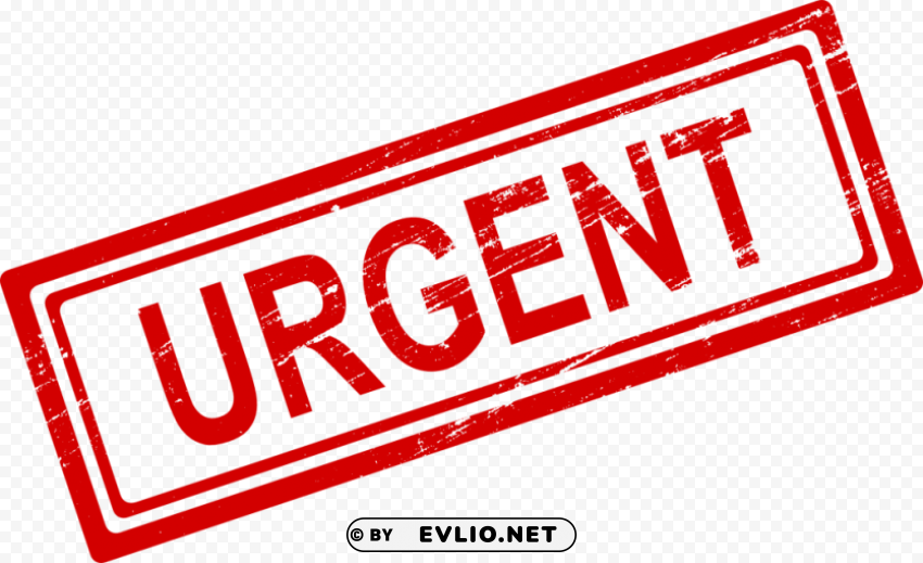 urgent stamp Clear Background PNG with Isolation
