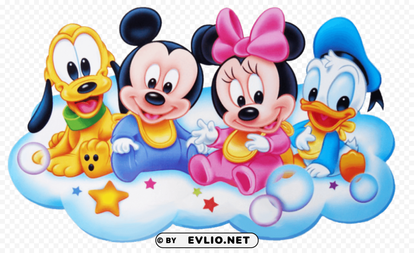 mickey babies Isolated Item on Clear Transparent PNG