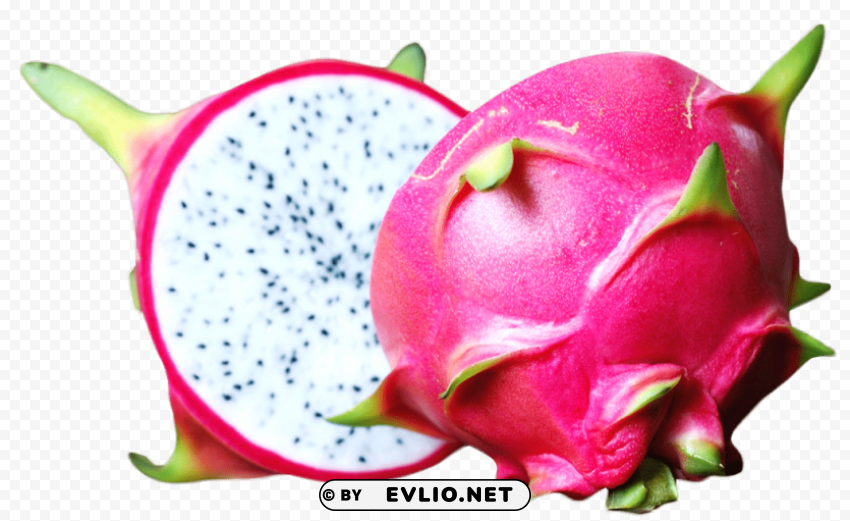 Dragon Fruit Isolated Graphic On Clear PNG