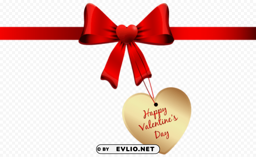 Happy Valentines Day Bow PNG Pictures With No Background