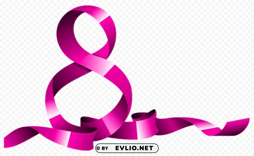 pink eighth of march Isolated Artwork in HighResolution Transparent PNG