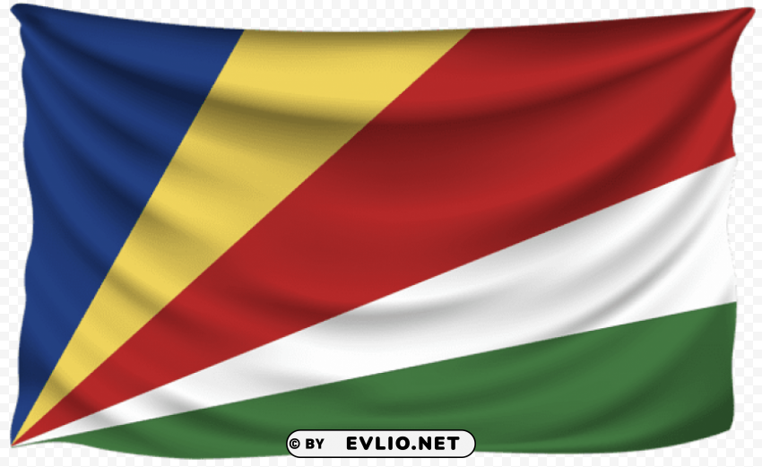 seychelles wrinkled flag Clear PNG image