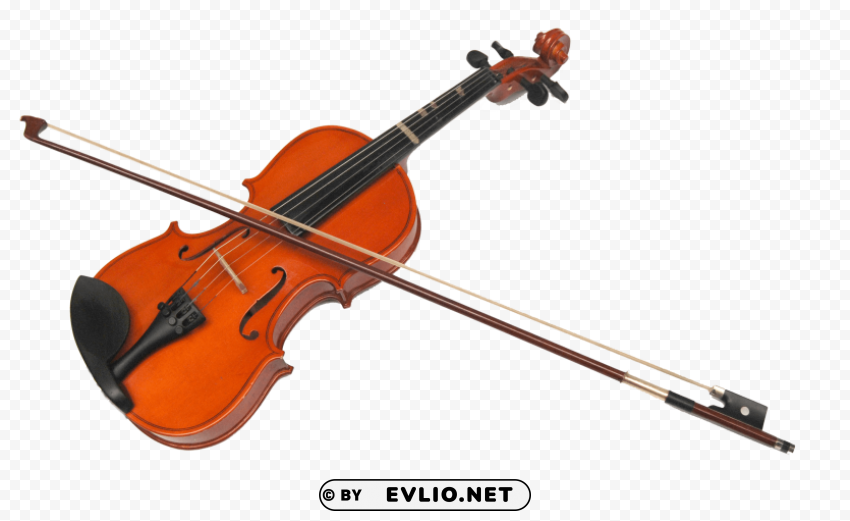 violin & bow HighQuality Transparent PNG Isolated Object