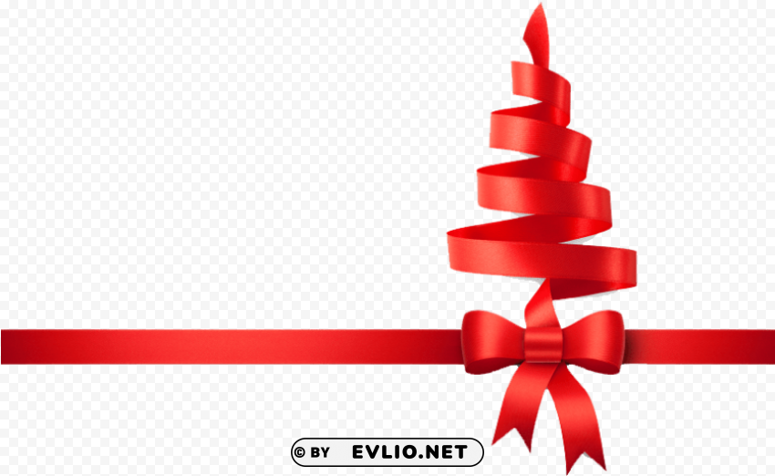 Christmas Tree Ribbon Free PNG Images With Alpha Channel Variety