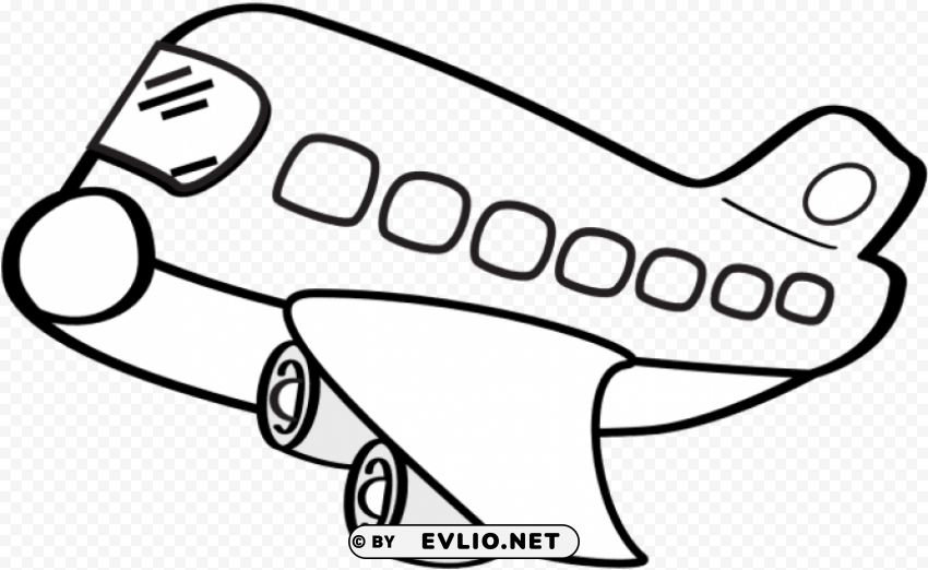 cute aeroplaneblack and white Clear PNG pictures broad bulk