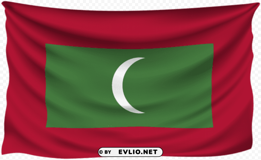 maldives wrinkled flag Free download PNG with alpha channel