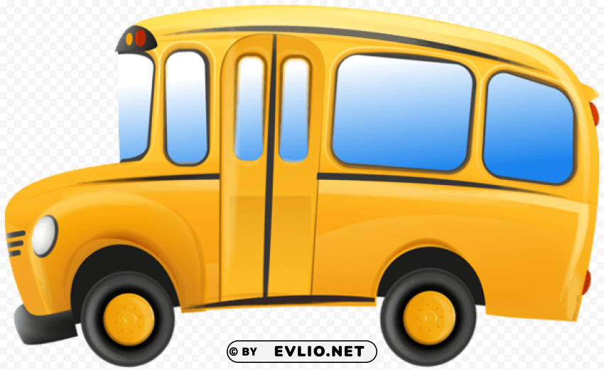 school bus transparent PNG Image Isolated with Transparency