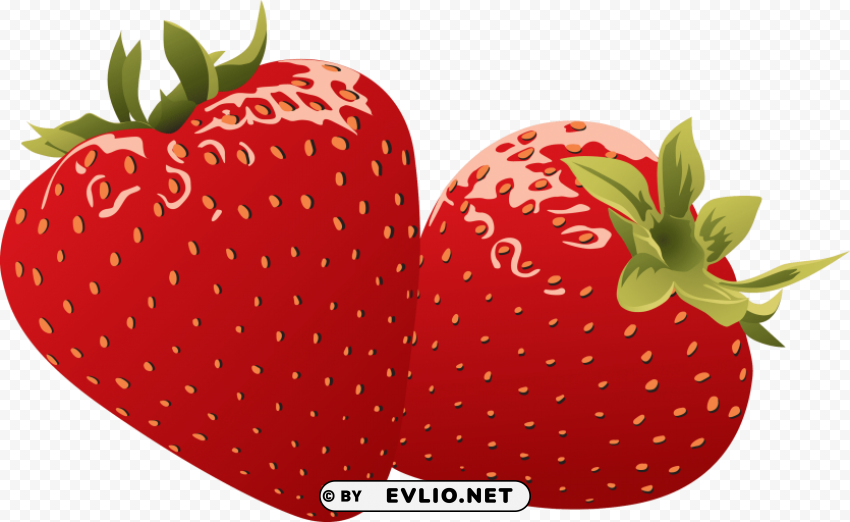 strawberry ClearCut Background PNG Isolated Item clipart png photo - 6638d8e6