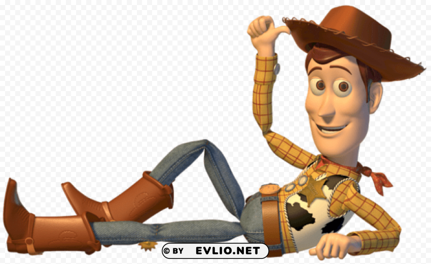 toy story sheriff woody cartoon PNG with isolated background