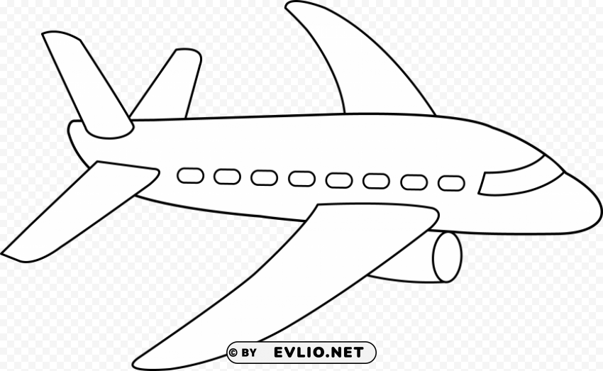 airplane coloring page free Isolated Element with Clear PNG Background PNG transparent with Clear Background ID 16e85b46