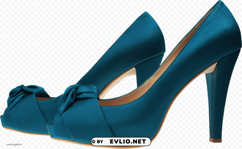 blue women shoe PNG for use