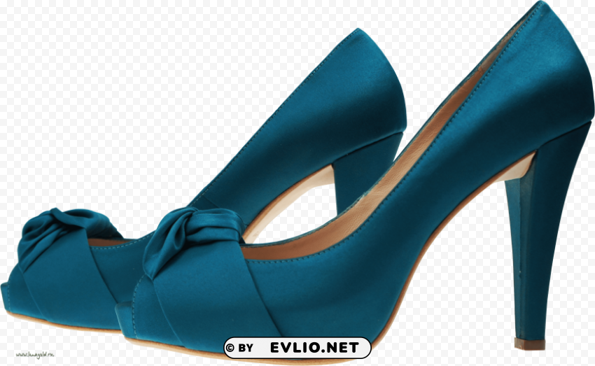 Blue Women Shoe PNG For Use