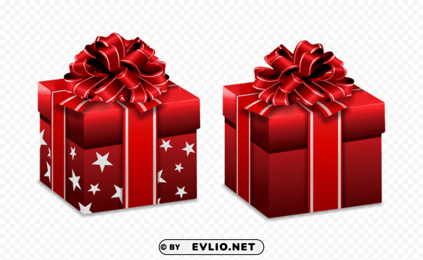 christmas gifts Isolated Illustration on Transparent PNG