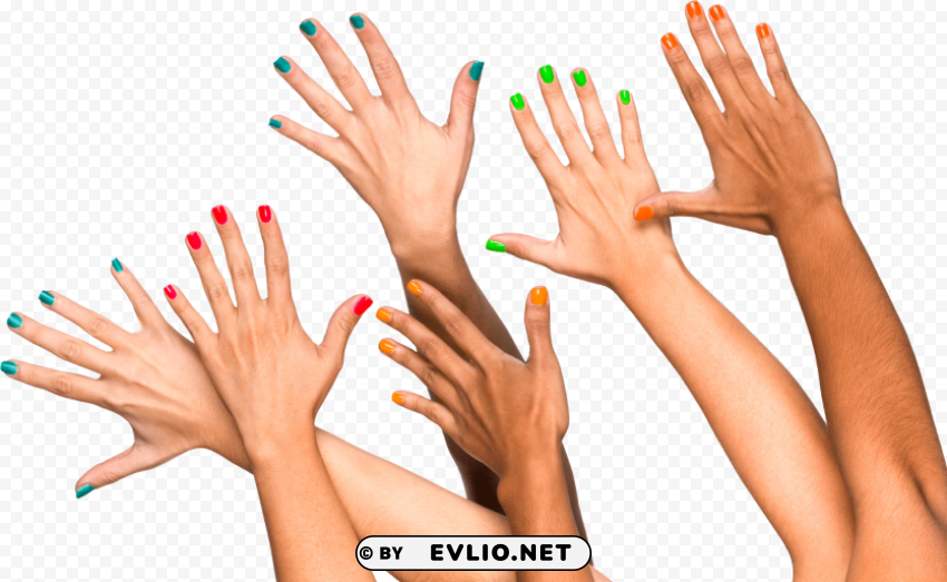 nails color PNG images for mockups