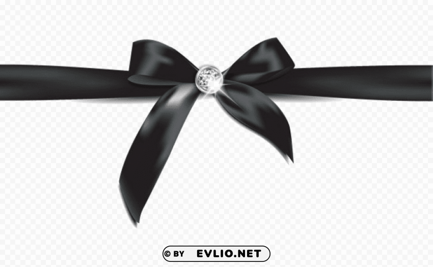 black ribbon bow Transparent Background PNG Isolated Element PNG transparent with Clear Background ID 637b7ca6