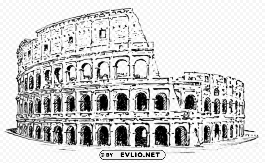 colosseum PNG design elements clipart png photo - 69136ed2