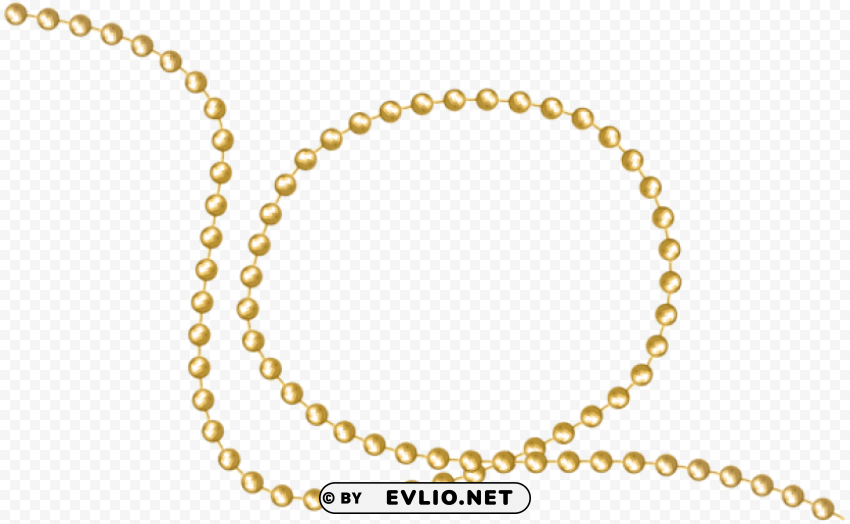 gold beads decor PNG Image Isolated with Clear Transparency