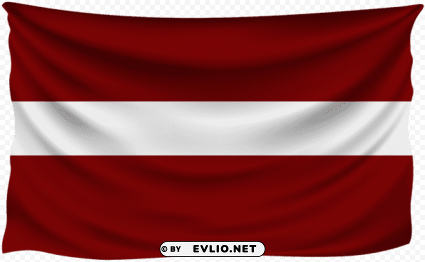 latvia wrinkled flag PNG for business use