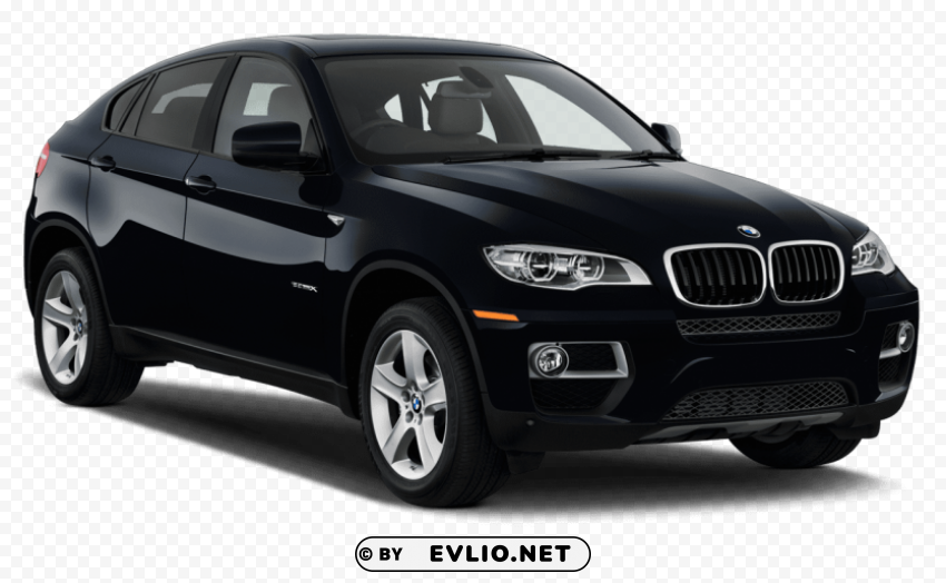 metallic black bmw x6 2013 car Isolated Item with HighResolution Transparent PNG