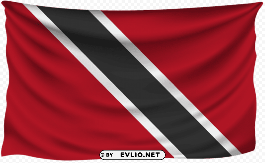 trinidad and tobago wrinkled flag PNG transparent images for social media