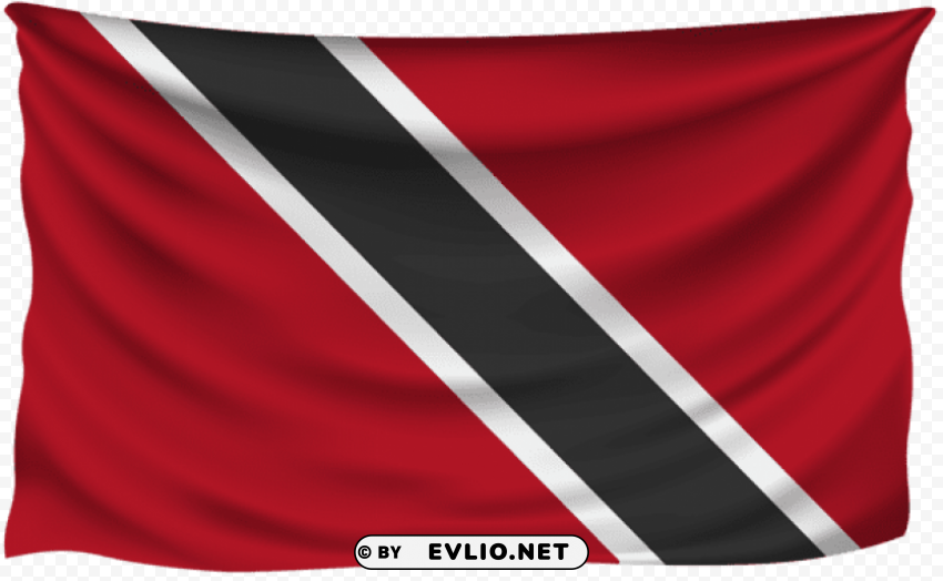 Trinidad And Tobago Wrinkled Flag PNG Transparent Images For Social Media