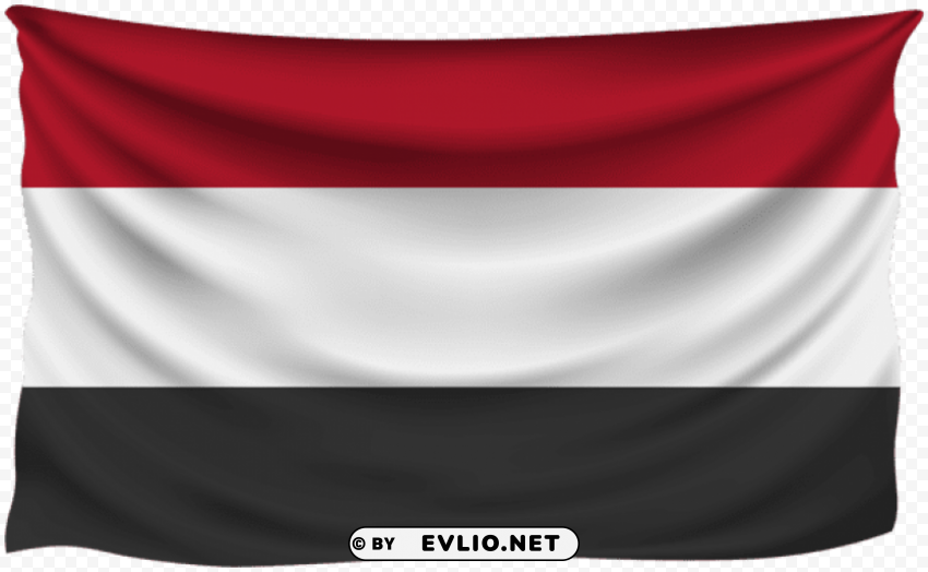 yemen wrinkled flag PNG images with no background essential