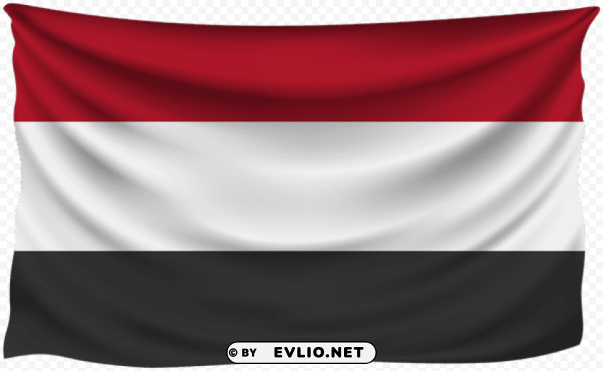 Yemen Wrinkled Flag PNG Images With No Background Essential