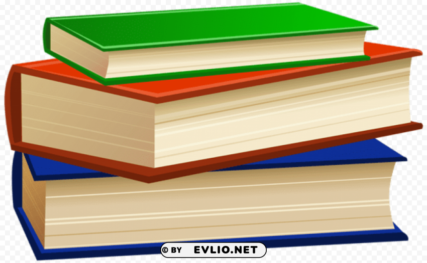 books transparent PNG Image with Clear Isolated Object