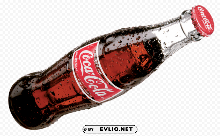 coca cola bottle PNG with clear overlay