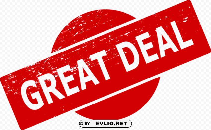 Great Deal Stamp PNG Graphic Isolated with Clear Background
