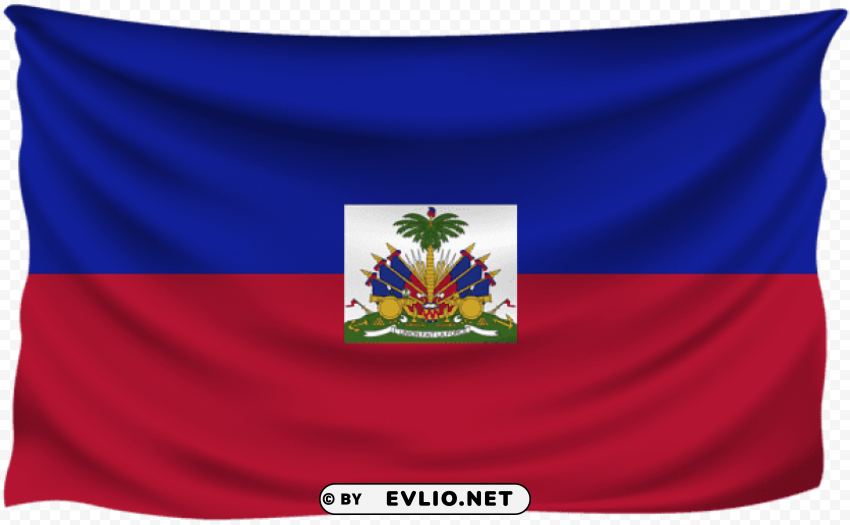 haiti wrinkled flag Transparent PNG pictures for editing