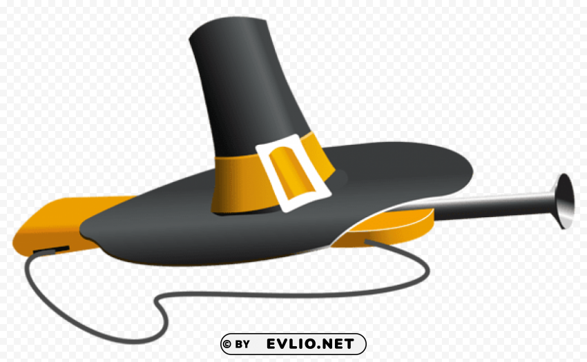 pilgrim hat and musket Clear Background PNG Isolated Design