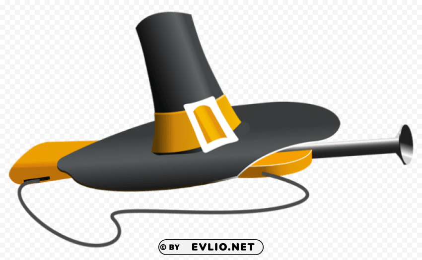 Pilgrim Hat And Musket Clear Background PNG Isolated Design