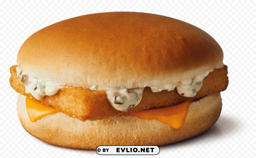 filet o fish burger Transparent Background PNG Object Isolation