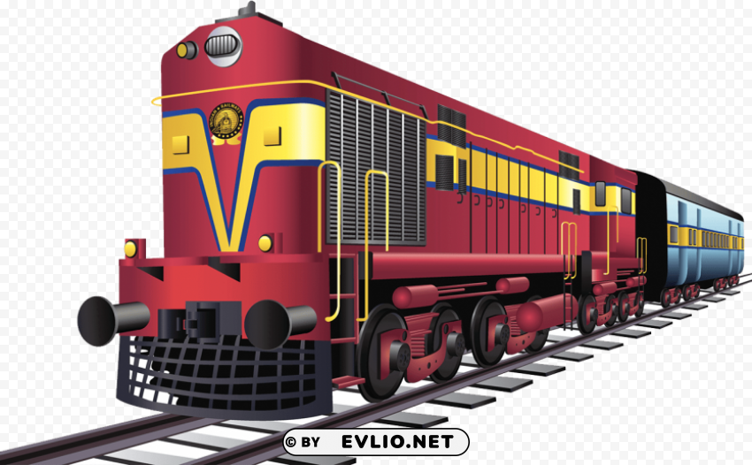 indian train white PNG Graphic Isolated with Clear Background
