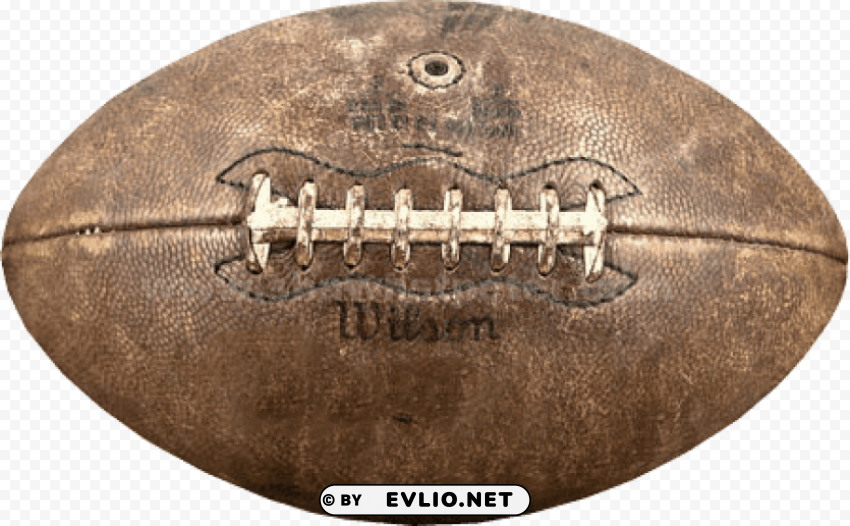 leather vintage rugby ball PNG Image Isolated with Transparent Detail