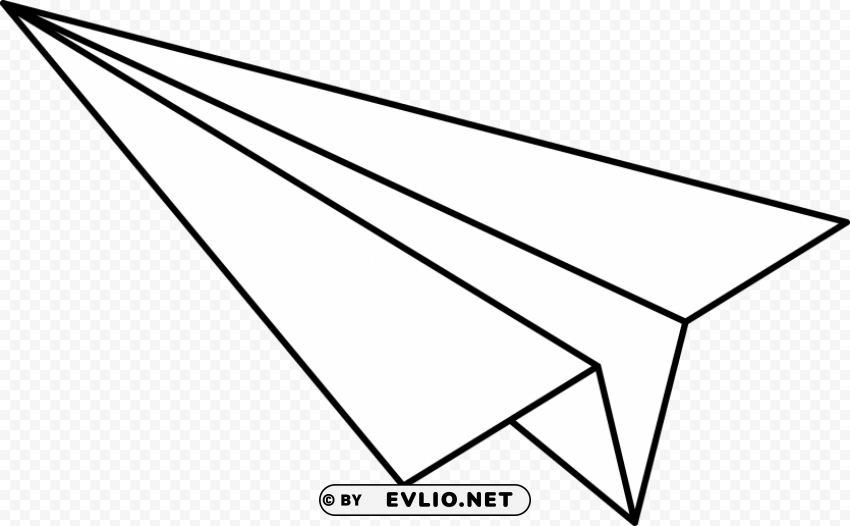 paper airplaneblack and white PNG format with no background PNG transparent with Clear Background ID acf03e45