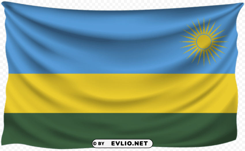 rwanda wrinkled flag Free PNG images with transparent backgrounds