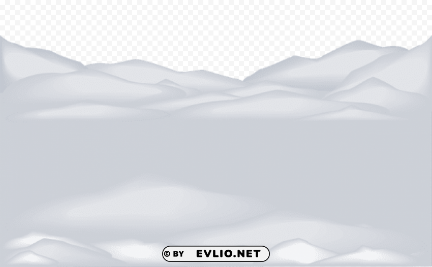 snow cover Isolated Artwork on Transparent Background