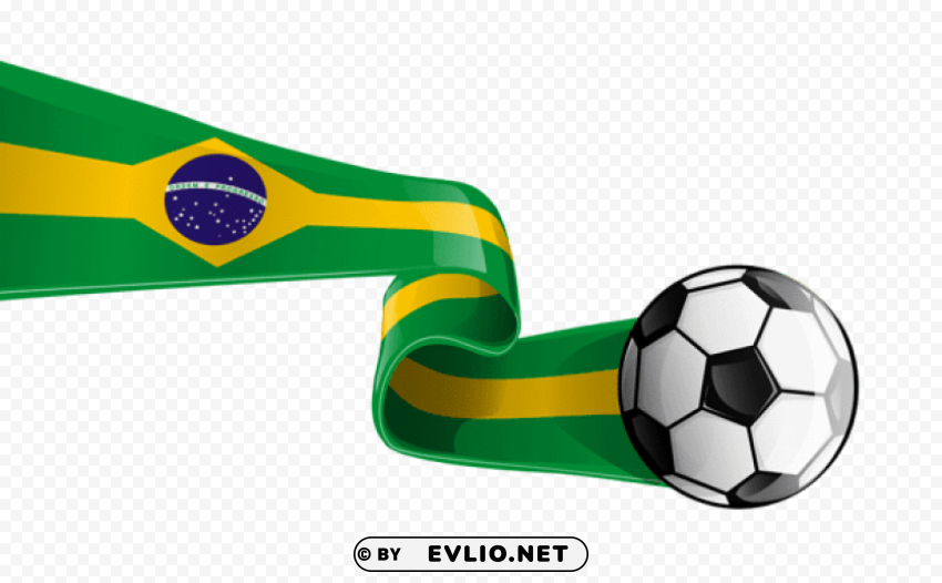 soccer ball with brazilian flag transparentpicture Transparent PNG download